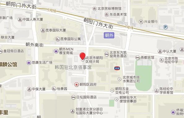 韩国驻北京领事馆地理位置